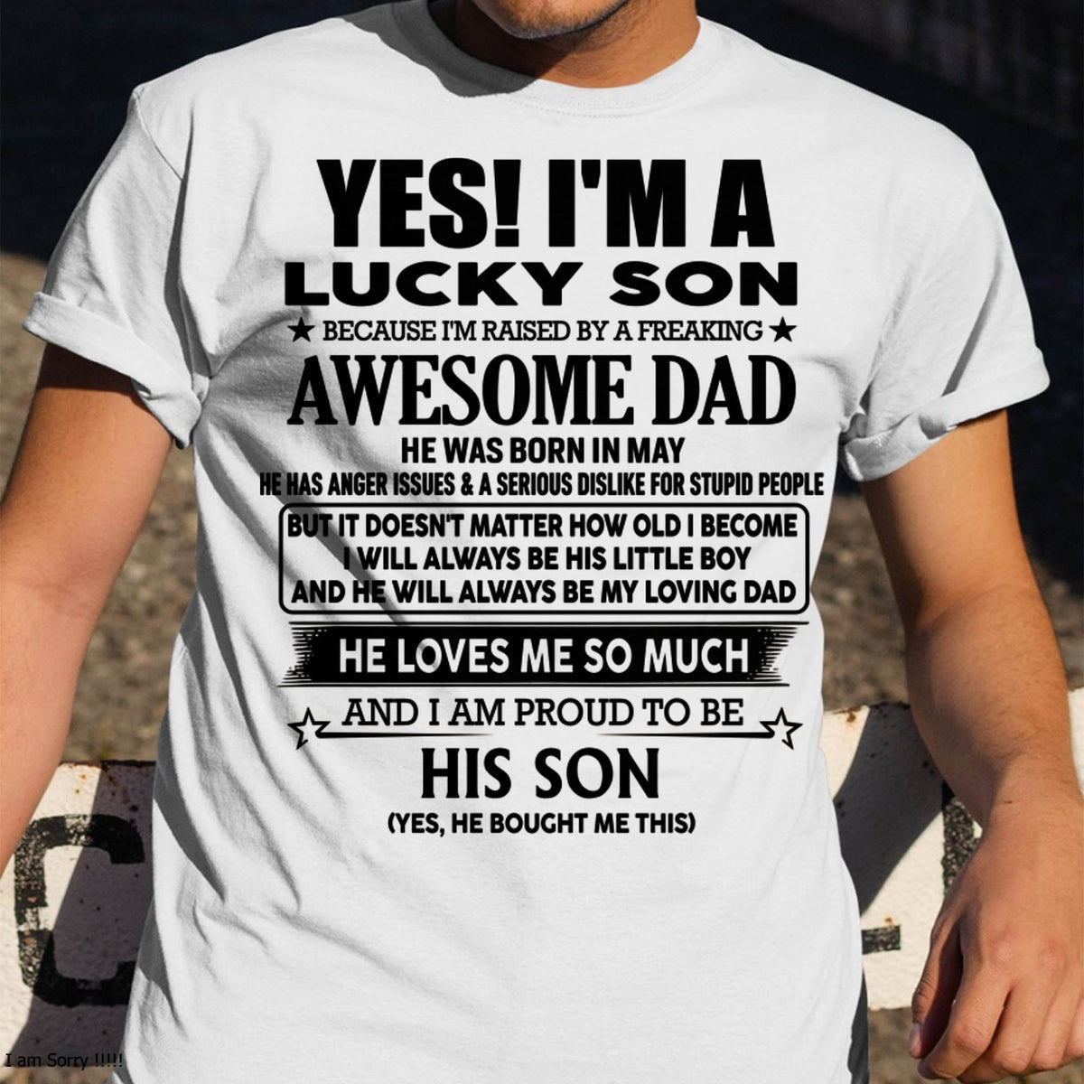 May - Awesome dad - Gift For Son From Dad - HL05 (SKU03-30)