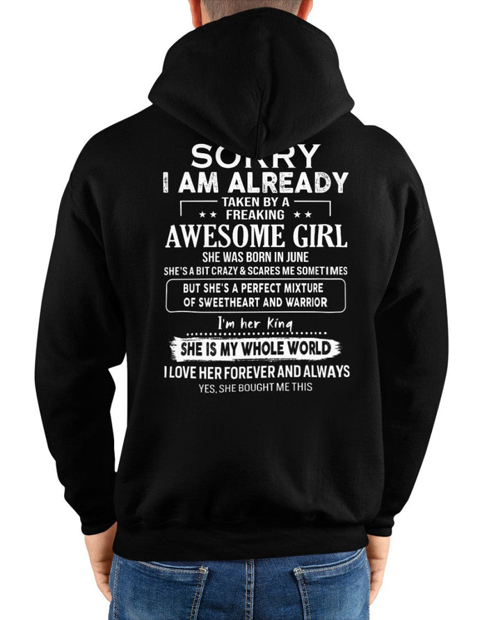 June - Awesome girl - Perfect gift for your boyfriend - (SKU04-86) - HL06
