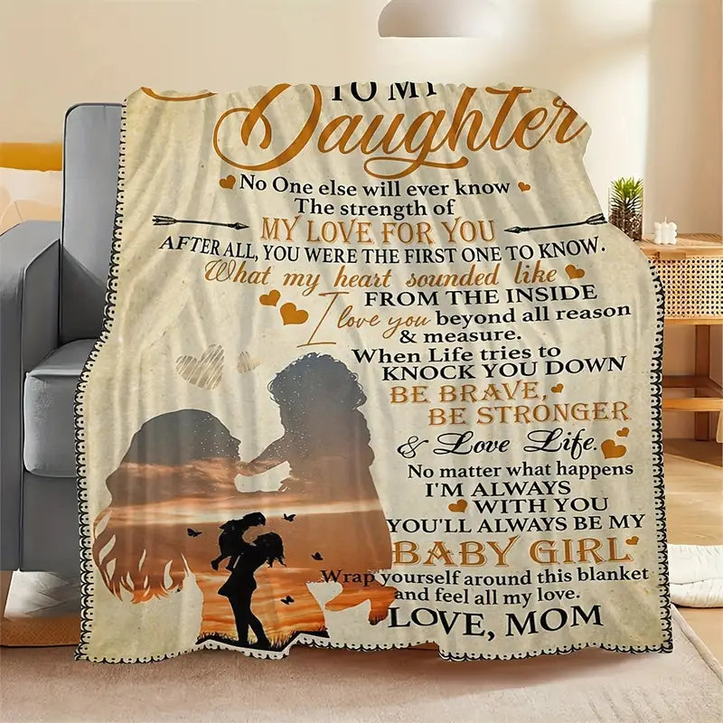 Special Gift For Your Daughter Blanket - From Mom (SKUB07-32)
