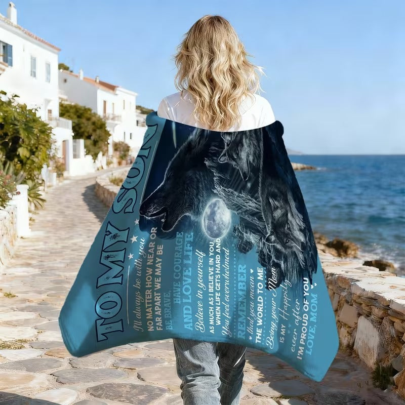 BLANKET FOR SON FROM MOM – COMFORT & WARMTH GIFT