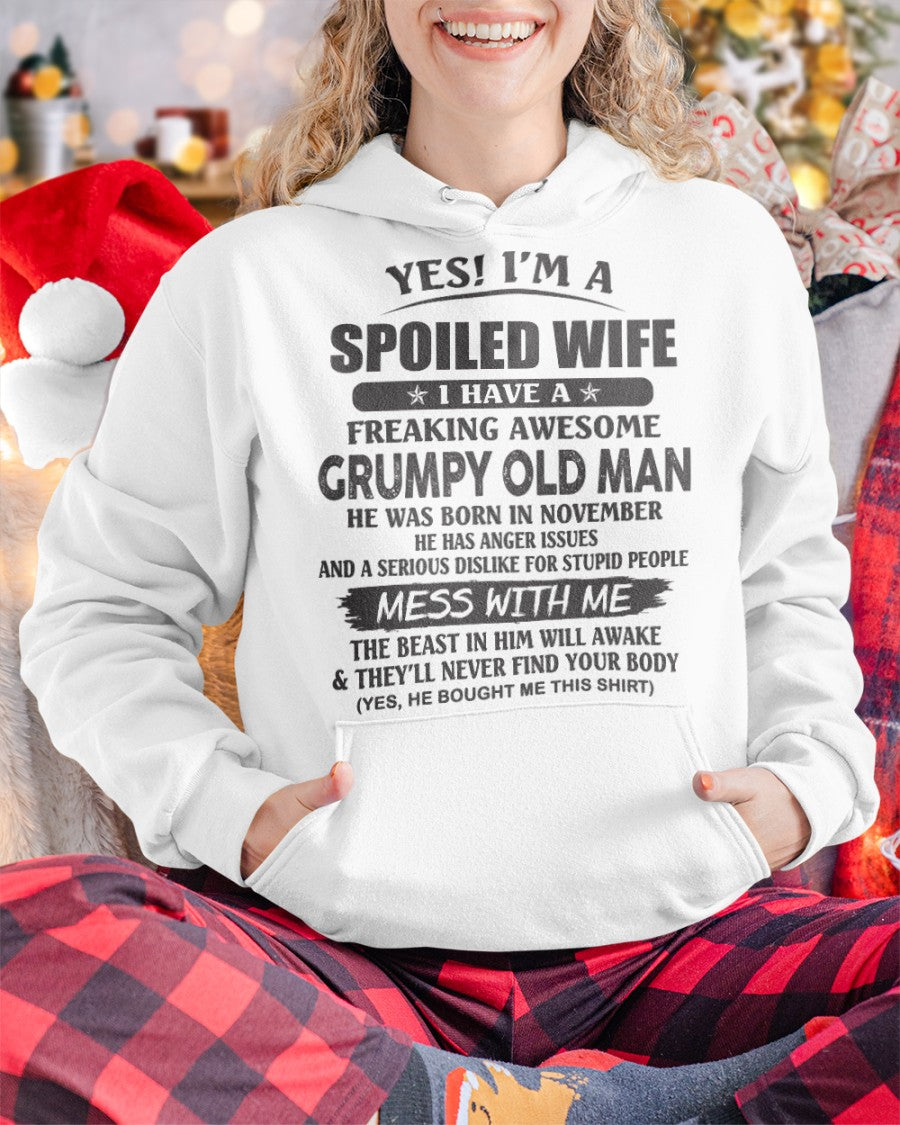 Awesome husband was born November - Gift for girlfriend, Gift for wife from husband - Perfect gift for your wife - HL11 (SKU11-52-11)