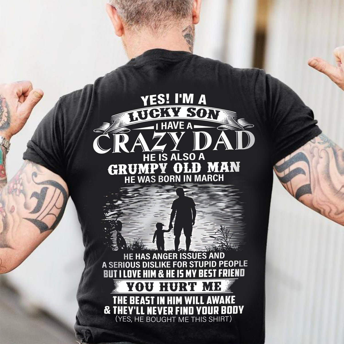 March - Gift For Son Tshirt From Dad - Funny T-shirts For Son - Special gift for your Son - HL03 (SKU2604-91-03)