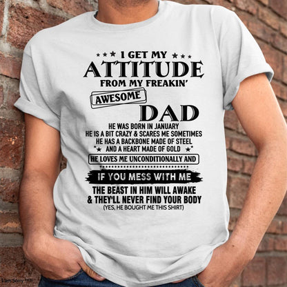January - Gift For Son and Daughter From Dad - HL01 - (SKU-TDADC-01)
