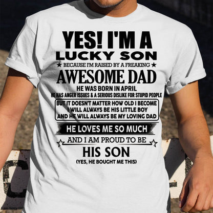 April - Awesome dad - Gift For Son From Dad - HL04 (SKU03-30)