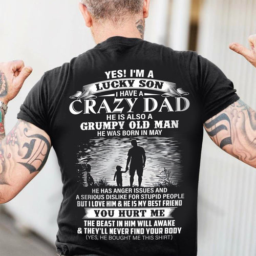 May - Gift For Son Tshirt From Dad - Funny T-shirts For Son - Special gift for your Son - HL05 (SKU2604-91-05)