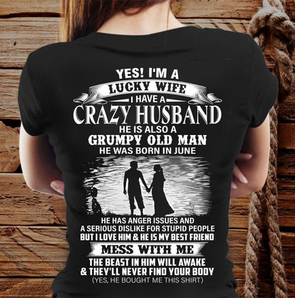 June - Grumpy Old Man - Perfect Gift For Your Wife – HL06 (SKU2608-39-06)