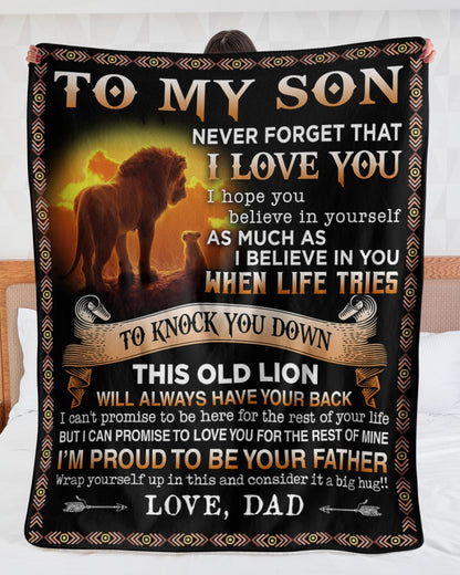 Special Gift For Your Son Blanket - From Dad