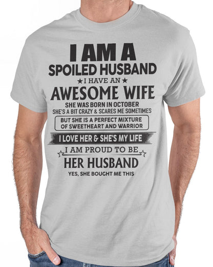 Awesome Wife born in October - Special gift for your Husband - HL10 (SKU06-50)