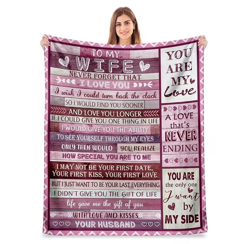 Special Gift For Your Wife Blanket - From Husband (SKU2609-148)