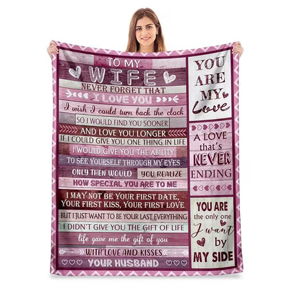 Special Gift For Your Wife Blanket - From Husband (SKU2609-148)