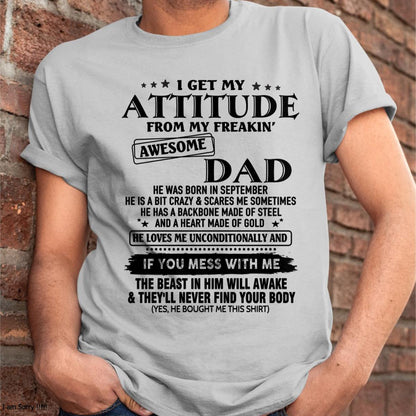 September - Gift For Son and Daughter From Dad - HL09 - (SKU-TDADC-09)