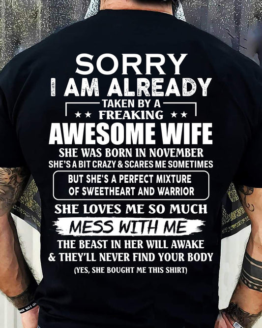 Wife November - Perfect gift for your husband - HL11 (SKU68-86-11)