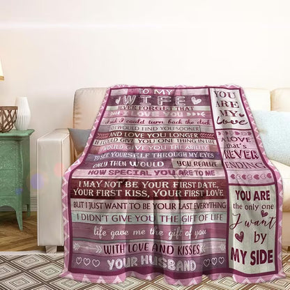 Special Gift For Your Wife Blanket - From Husband (SKU2609-148)
