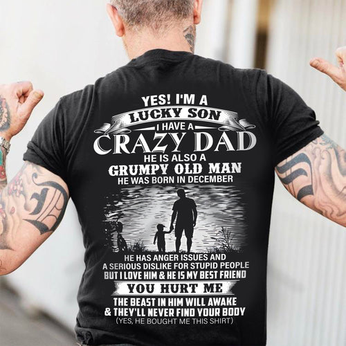 December - Gift For Son Tshirt From Dad - Funny T-shirts For Son - Special gift for your Son - HL12 (SKU2604-91-12)