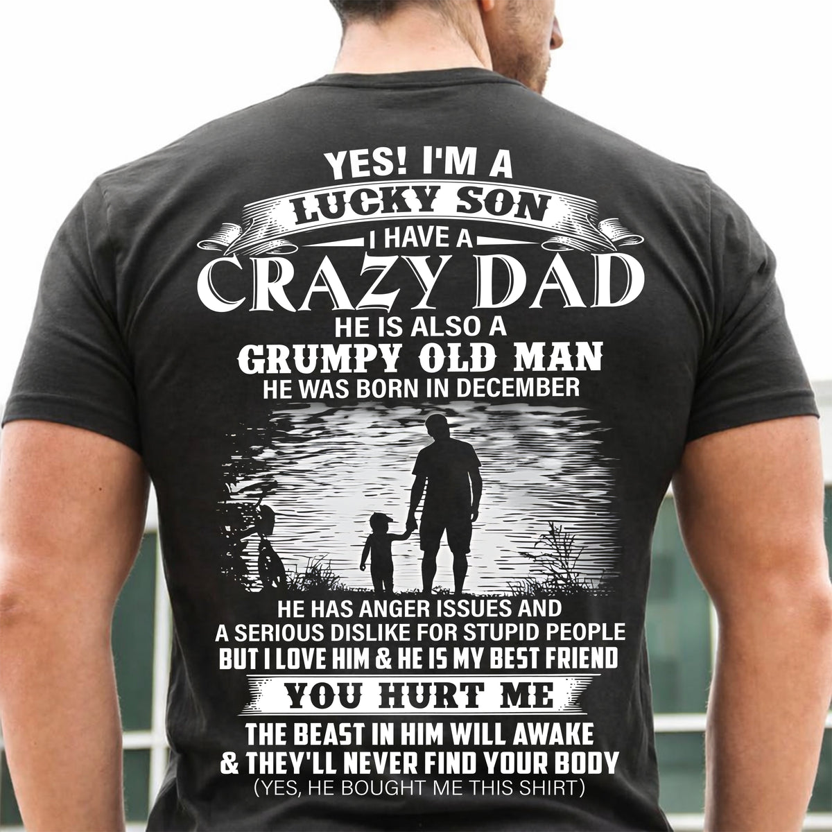 December - Gift For Son Tshirt From Dad - Funny T-shirts For Son - Special gift for your Son - HL12 (SKU2604-91-12)