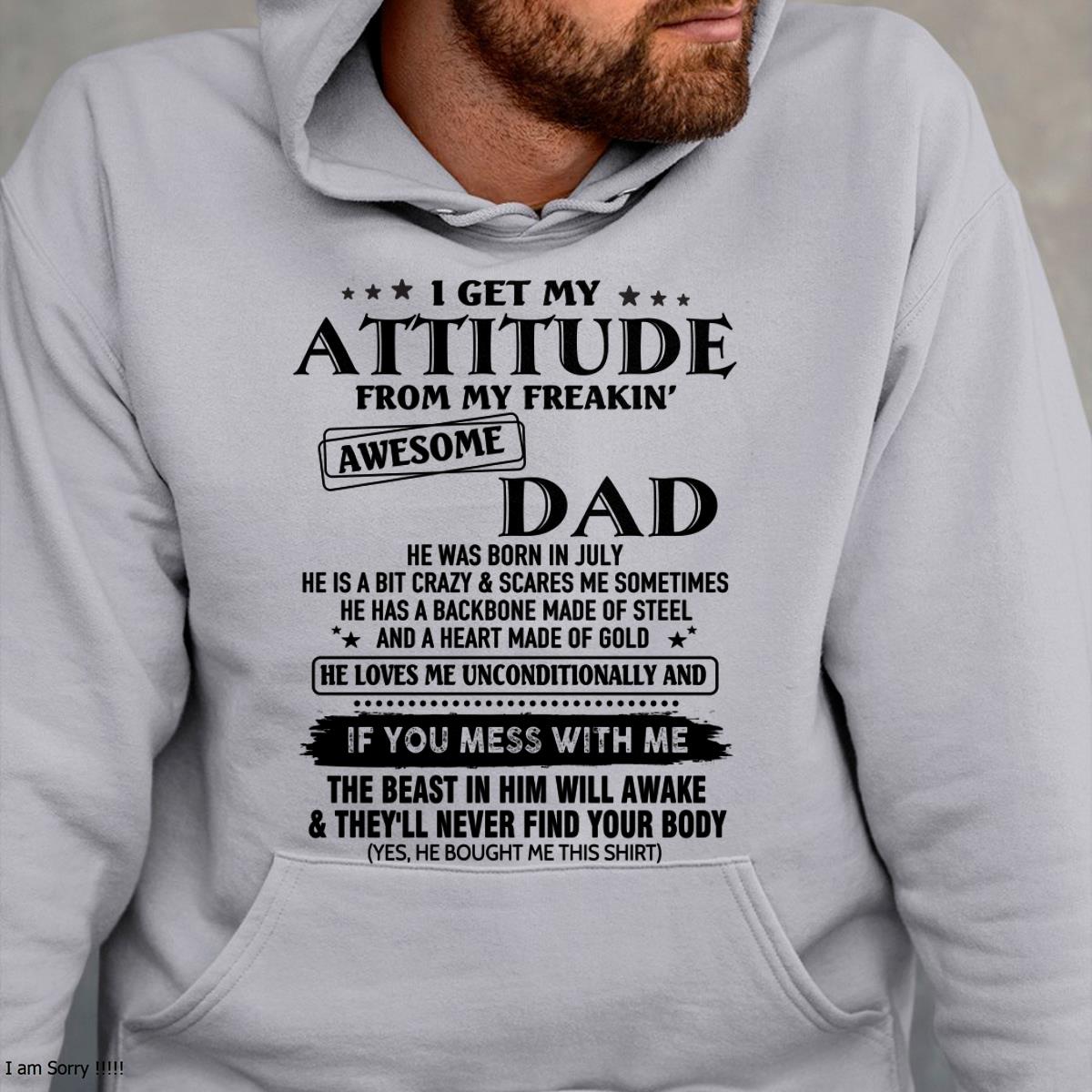 July - Gift For Son and Daughter From Dad - HL07 - (SKU-TDADC-07)