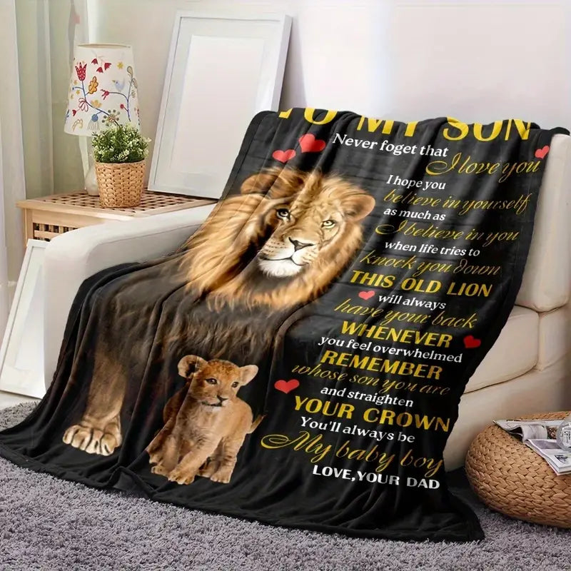 BLANKET FOR SON FROM DAD – COMFORT & WARMTH GIFT Sherpa Fleece Blanket - FULL