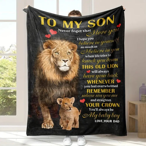 BLANKET FOR SON FROM DAD – COMFORT & WARMTH GIFT Sherpa Fleece Blanket - FULL