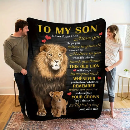 BLANKET FOR SON FROM DAD – COMFORT & WARMTH GIFT Sherpa Fleece Blanket - FULL