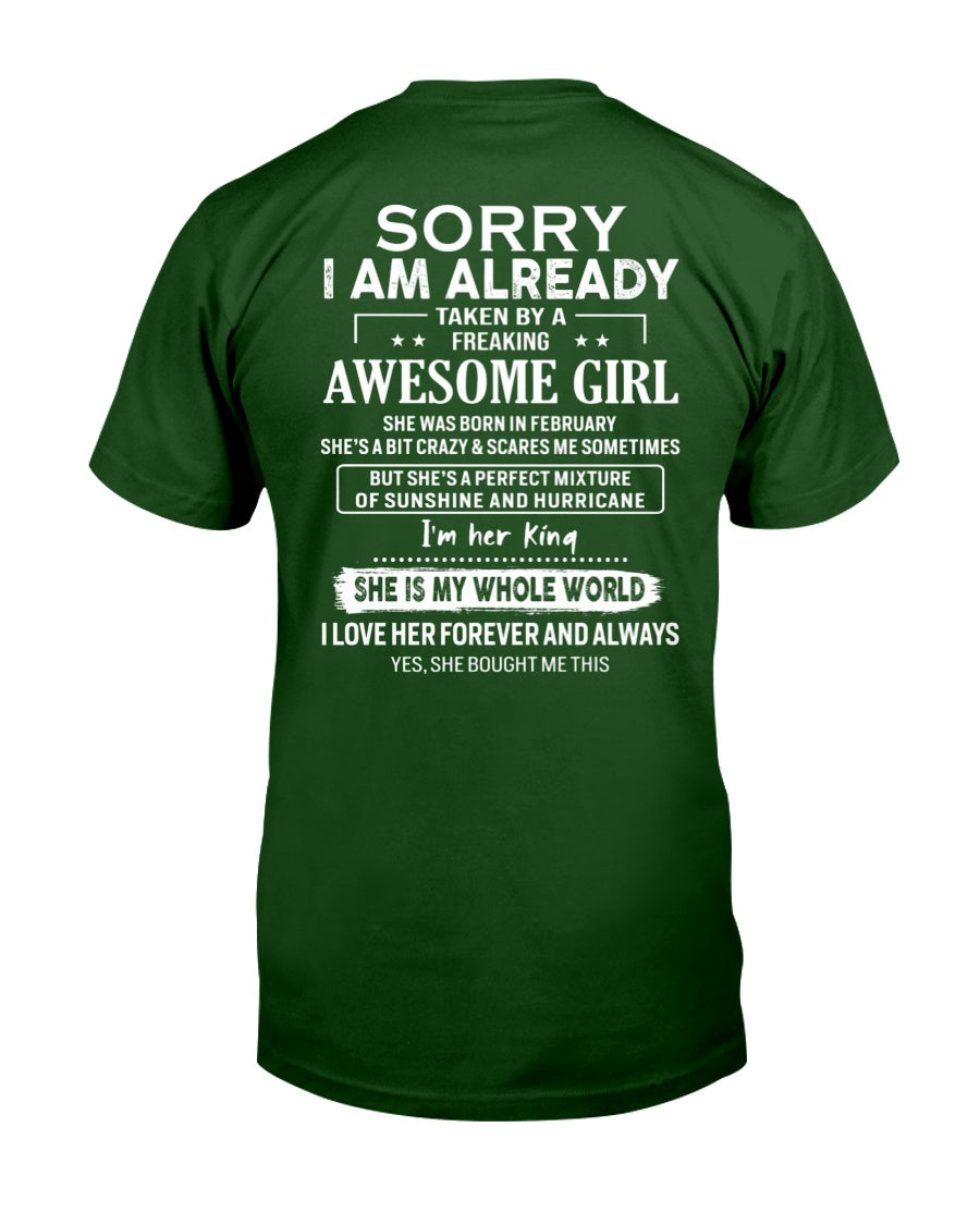 February Awesome Girl - Gifts for your boyfriend, husband - HL02 (SKU.US.01)