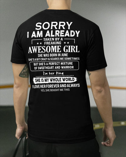 June - Awesome girl - Perfect gift for your boyfriend - (SKU04-86) - HL06