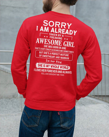 June - Awesome girl - Perfect gift for your boyfriend - (SKU04-86) - HL06