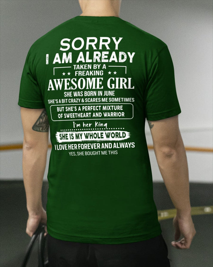 June - Awesome girl - Perfect gift for your boyfriend - (SKU04-86) - HL06