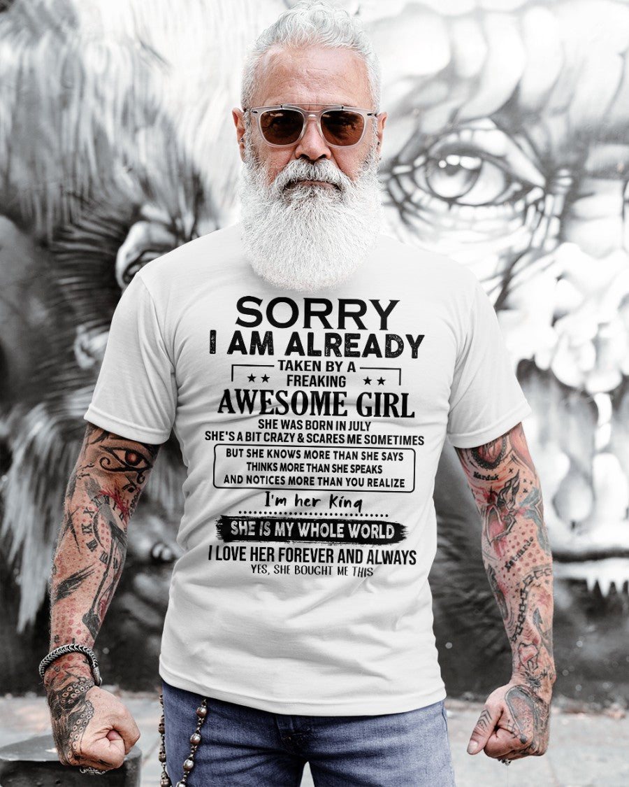 July - Awesome Girl born in July - Special gift for your boyfriend - HL07 (SKU.AT16)