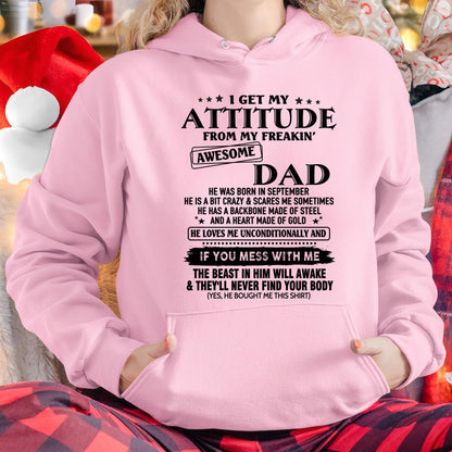 September - Gift For Son and Daughter From Dad - HL09 - (SKU-TDADC-09)