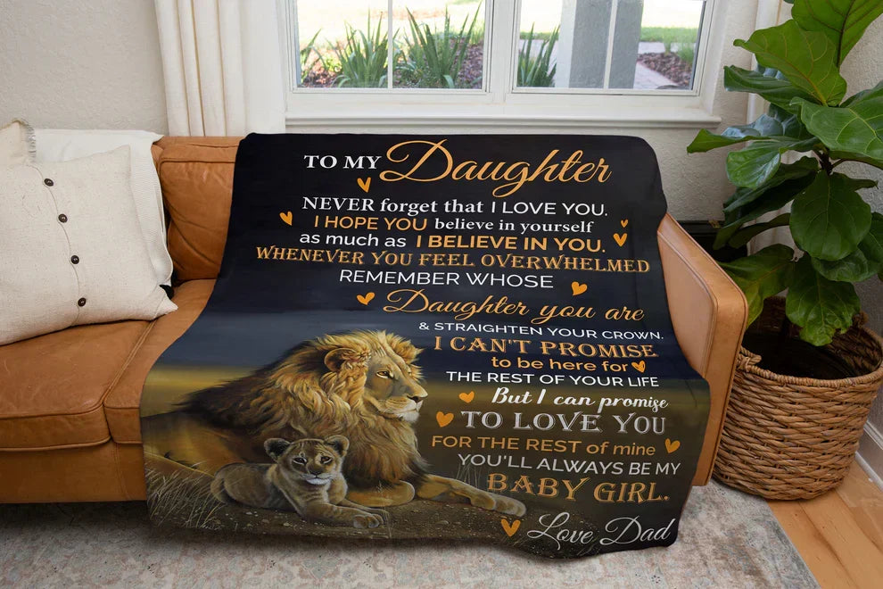 Special Gift For Your Daughter Blanket - From Dad (SKUB11-38)