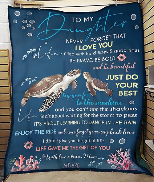 Special Gift For Your Daughter Blanket - From Mom (SKUB09-104)