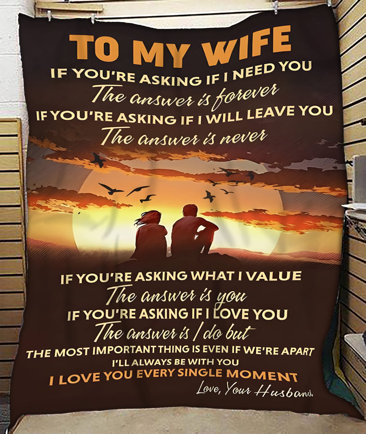 BLANKET FOR WIFE FROM HUSBAND – COMFORT & WARMTH GIFT