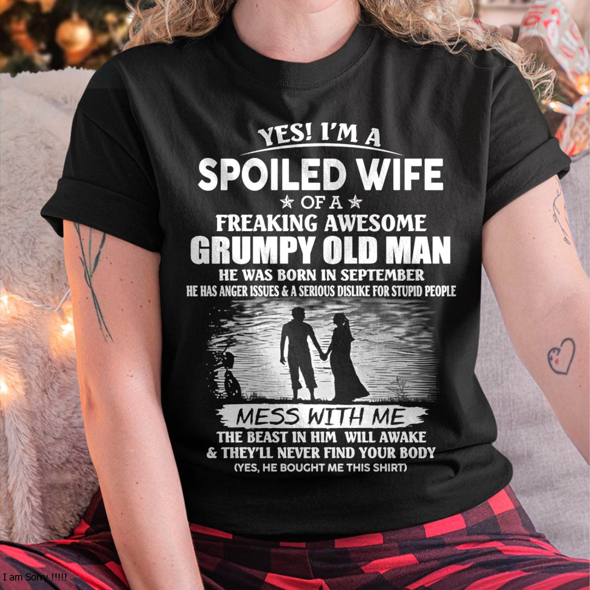 Awesome grumpy old man was born September - Gift for girlfriend, Gift for wife from husband - Perfect gift for your wife - HL09 (SKU2601-226-09)