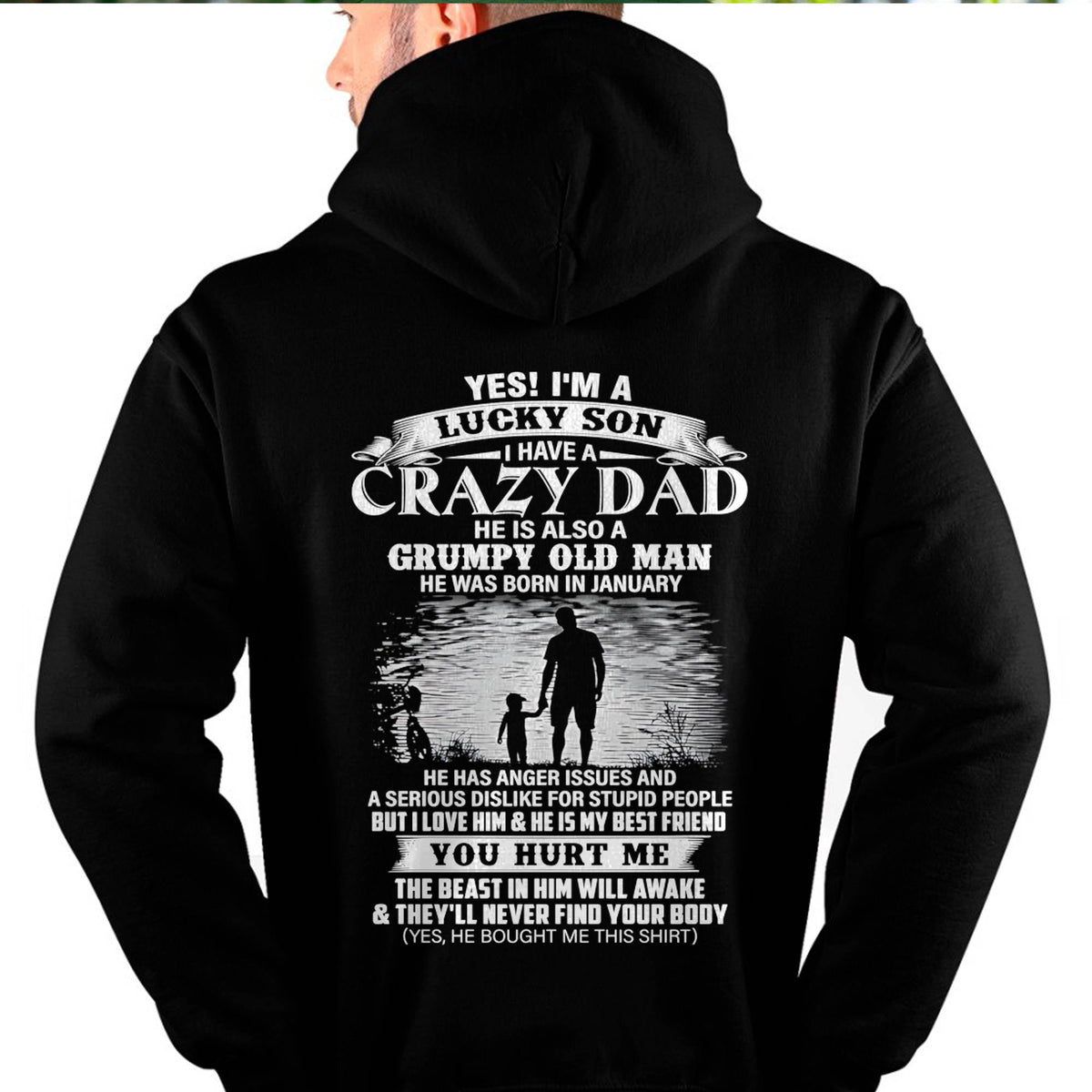 January - Gift For Son Tshirt From Dad - Funny T-shirts For Son - Special gift for your Son - HL01 (SKU2604-91-01)
