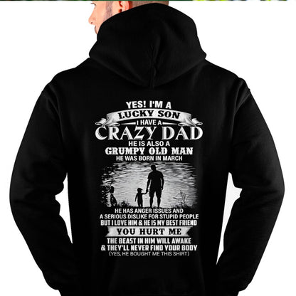 March - Gift For Son Tshirt From Dad - Funny T-shirts For Son - Special gift for your Son - HL03 (SKU2604-91-03)