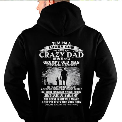 December - Gift For Son Tshirt From Dad - Funny T-shirts For Son - Special gift for your Son - HL12 (SKU2604-91-12)