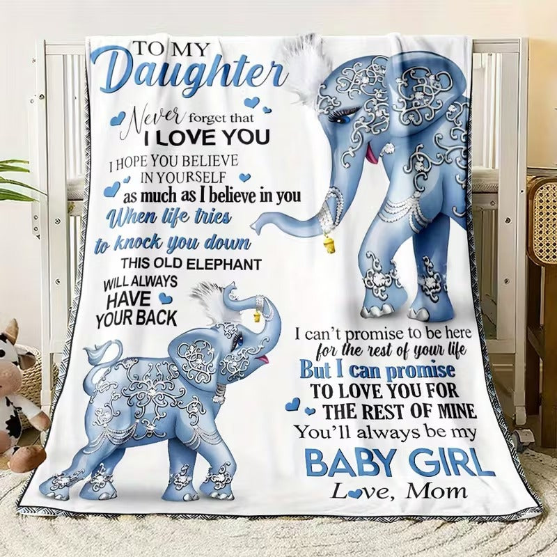 BLANKET FOR DAUGHTER FROM MOM – COMFORT & WARMTH GIFT Sherpa Fleece Blanket
