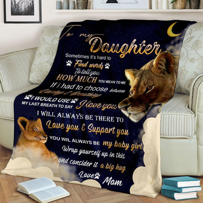 Special Gift For Your Daughter Blanket - From Mom
