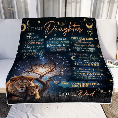 Special Gift For Your Daughter Blanket - From Dad