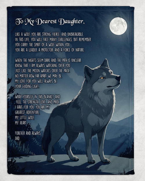 Special Gift For Your Daughter Blanket - From Dad (SKUB06-90)