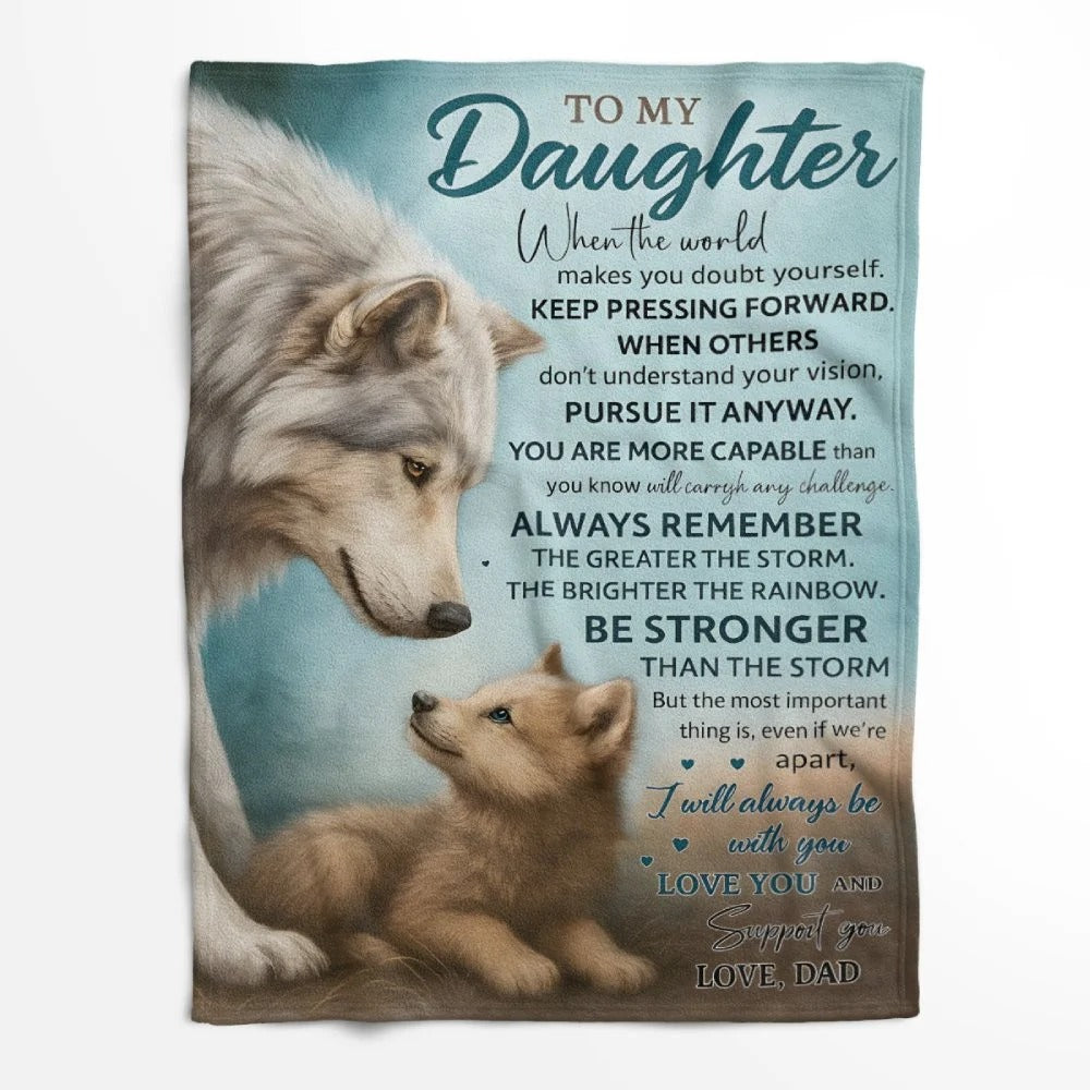 Special Gift For Your Daughter Blanket - From Dad