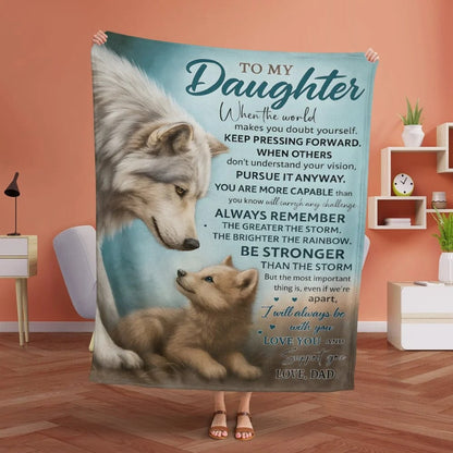 Special Gift For Your Daughter Blanket - From Dad