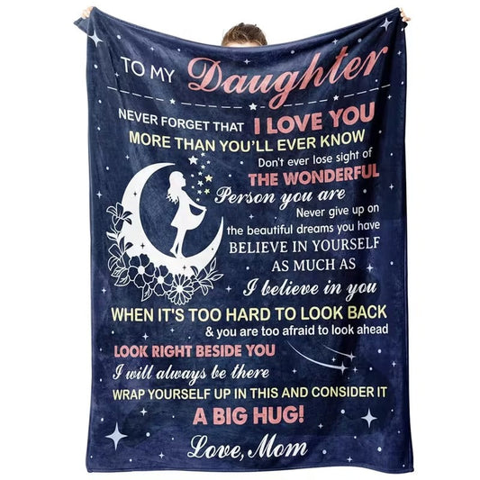 BLANKET FOR DAUGHTER FROM MOM – COMFORT & WARMTH GIFT (SKU2607-27)