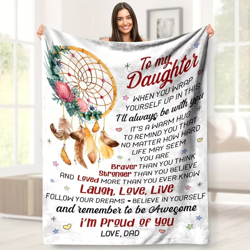 BLANKET FOR DAUGHTER FROM DAD – COMFORT & WARMTH GIFT