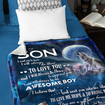 Special Gift For Your Son Blanket - From Mom