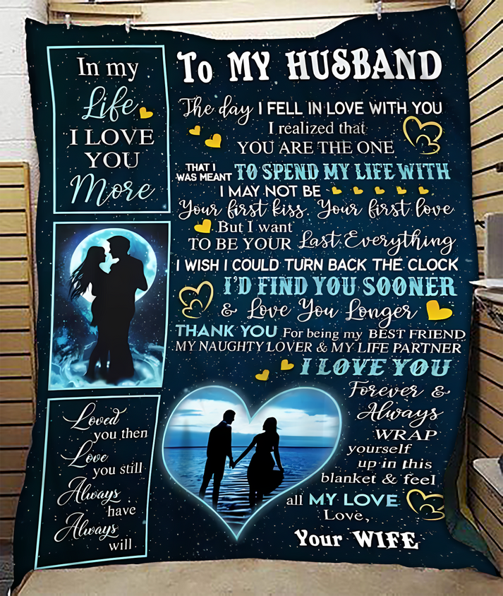 Special Gift For Your Husband Blanket - From Wife (SKU-CHAU-B12)