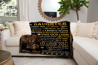 Special Gift For Your Daughter Blanket - From Dad