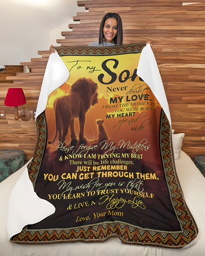 Special Gift For Your Son Blanket - From Mom