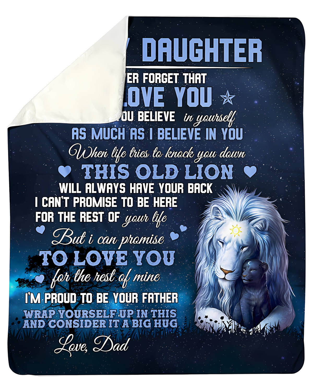 Special Gift For Your Daughter Blanket - From Dad (SKUB06-67)