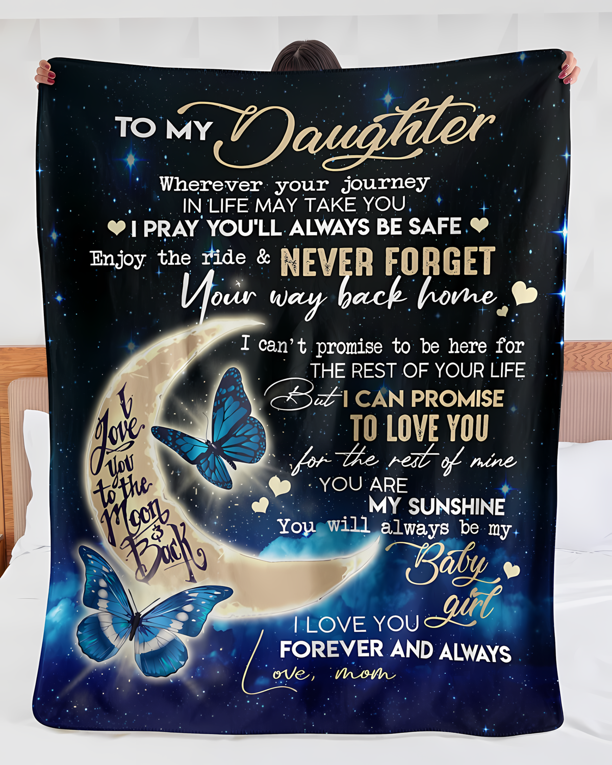 Special Gift For Your Daughter Blanket - From Mom (SKUB06-81)